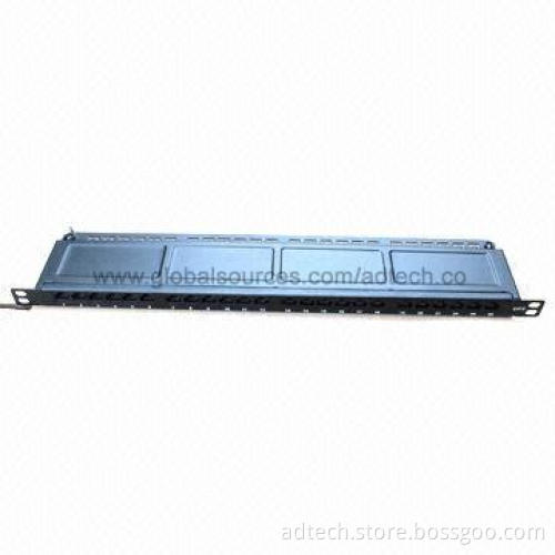 Patch Panel, 0.5U Half-U, Cat6, 24-port Dual IDC